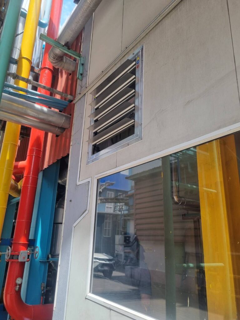 งานติดตั้งพัดลมแสตนเลสอุตสากรรม 50in